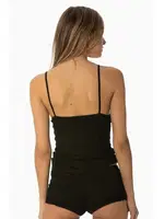 Pierre Cardin Dantelli Penye Atlet Külot Kaşkorse Set 332 Siyah detay görünüm