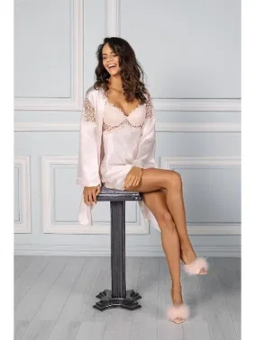 Pierre Cardin Pierre Cardin Inci 6'lı Çeyiz Saten Gecelik Seti 6955