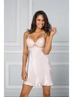 Pierre Cardin Inci 6'lı Çeyiz Saten Gecelik Seti 6955 Pudra farklı açı