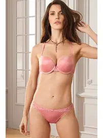 Pierre Cardin Pierre Cardin Kadın Pembe 4721 Balenli Desteksiz Sütyen Takım