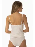 Pierre Cardin Kaşkorse Pamuklu Babydoll Çeyizlik Atlet Külot Takım 345 Ekru detay görünüm