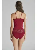 Pierre Cardin Kaşkorse Pamuklu Babydoll Çeyizlik Atlet Külot Takım 365 Bordo görsel 10