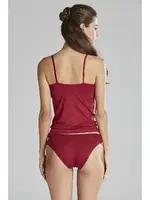 Pierre Cardin Kaşkorse Pamuklu Çeyizlik Atlet Külot Takım 350 Bordo görsel 8