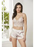 Pierre Cardin Saten Dörtlü Çeyiz Seti 7005 Pudra görsel 22