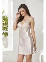 Pierre Cardin Saten Dörtlü Çeyiz Seti 7005 Pudra görsel 20