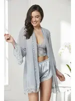 Pierre Cardin Saten Dörtlü Çeyiz Seti 7005 Mavi görsel 9