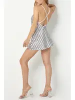 Puantiyeli Sırt Dekolteli Gecelik Phevos 012-002208 farklı açı