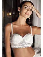 Push Up Sütyen Dantelli New Bra Lingerie 3022 Ekru