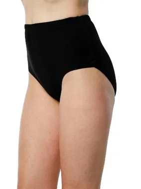 HMD Rahat Doku Pamuklu Siyah Ribana Bato Külot Hmd 1004 - 6 Adet