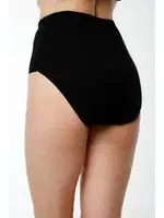 Rahat Doku Pamuklu Siyah Ribana Bato Külot Hmd 1004 - 6 Adet Siyah detay görünüm