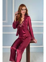 Saten Çeyizlik Takım 6lı Set Pierre Cardin 6335 Bordo görsel 34