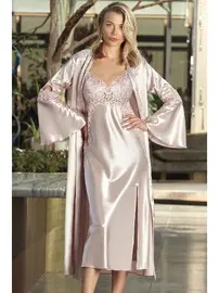 Nurteks Saten Gecelik