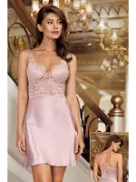 Saten Kısa Gecelik Sabahlık 2Li Takım Perin 4003 görsel 4