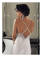 Saten Pijamalı Altılı Çeyizlik Takım Perin 9500 Ekru görsel 14