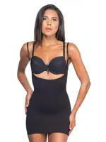 Seamlees Göğsü Açık Masaj Özellikli Atlet Korse Emay 5043 Siyah görsel 5