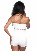 Seamless Fantezi Straplez Atlet Emay 5035 Beyaz detay görünüm