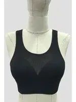 Seamless Tüllü Toparlayıcı Sütyen Emay 4028 Siyah farklı açı