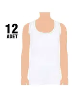 Kız Çocuk Kalın Askılı Oyalı Atlet 12'li Seher Yıldızı 0049