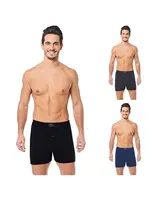 Erkek Penye Düz Boxer Seher Yıldızı 0008 Siyah