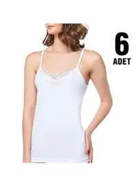 Seher Yıldızı İp Askılı Hazıryaka Bayan Atlet 6Lı Seher Yıldızı 0013