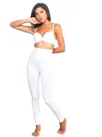 Selülit Önleyici Dikişsiz Tayt - 1 Beden Küçültür Emay 2045 Beyaz görsel 4
