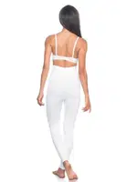 Selülit Önleyici Dikişsiz Tayt - 1 Beden Küçültür Emay 2045 Beyaz görsel 6