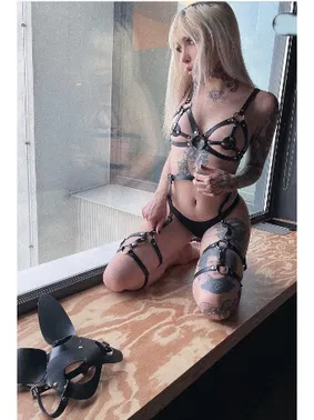 missisX Metal Aksesuarlı Deri Harness MissisX 2108 - Alternatif Görünüm