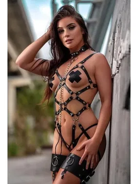 missisX Tasmalı Sexy Fantezi Harness Kostüm MisisX 2008-14