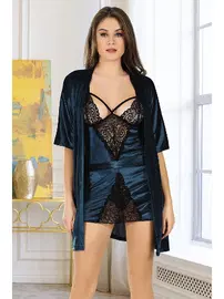 Sistina Dantelli Kadife İkili Takım Sistina 1393