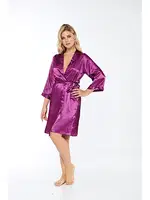 İpek Saten Sabahlık Mor Sistina 14003 Mor