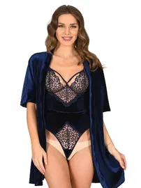 Sistina Kadife Bodysuit İkili Takım Sistina 1433