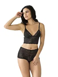 Sistina Sistina 6510 Siyah Dantelli Büstiyer Takım