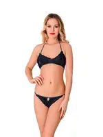 Sistina 6528 Dantel Sütyen Takım Siyah