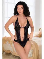 Siyah Dantelli Bodysuit Sistina 939 Görsel detay görünüm