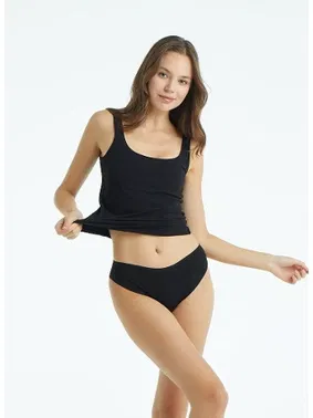 Black Spade Siyah Kadın Organik Slip Külot BlackSpade 1661 