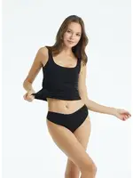 Siyah Kadın Organik Slip Külot BlackSpade 1661  Siyah