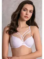 Balenli Desteksiz Dolgusuz Askıları Çıkabilen Yaka Detaylı T-Shirt Sütyeni Anıl 3772 Beyaz görsel 5