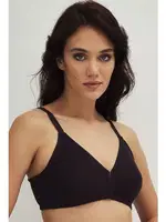 Pamuklu Balensiz Desteksiz Dolgusuz Toparlayıcı Küçültücü Sütyen Anıl 3780 Siyah farklı açı