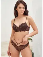 Sütyen ve Slip Takım Anıl 4819 Kahve