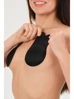 Tavşan Göğüs Dikleştirici Yapıştırma Sütyen Emay 110 Siyah