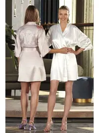 Nurteks Team Bride Saten Sabahlık Nurteks 5301