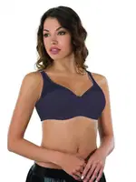 Tül Push Up Toparlayıcı Sütyen C Cup Emay 167 C Lacivert görsel 5