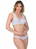 Emay 178 Toparlayıcı Minimizer Dantelli Sütyen C CUP Beyaz