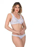 Emay 178 Toparlayıcı Minimizer Dantelli Sütyen C CUP Beyaz görsel 6