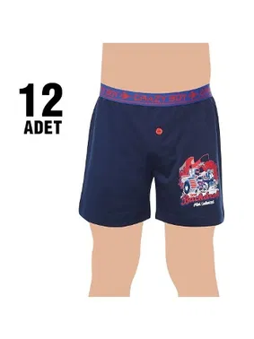 Tutku Tutku 0253 Baskılı Erkek Çocuk Boxer - 12 Adet