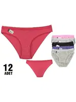 İzel Kadın Bikini Tutku 0526 - 12 Adet Asorti