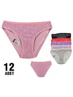 Tutku Betül Bayan Bikini 0532 - 12 Adet Asorti