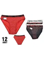 Tutku Elvan Bayan Bikini 0545 - 12 Adet Asorti