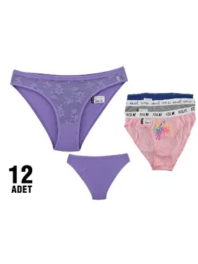 Tutku Nika Kadın Bikini Külot Tutku 0550 - 12 Adet
