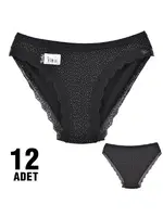 Işıl Kadın Bikini Tutku 0773 - 12 Adet Siyah